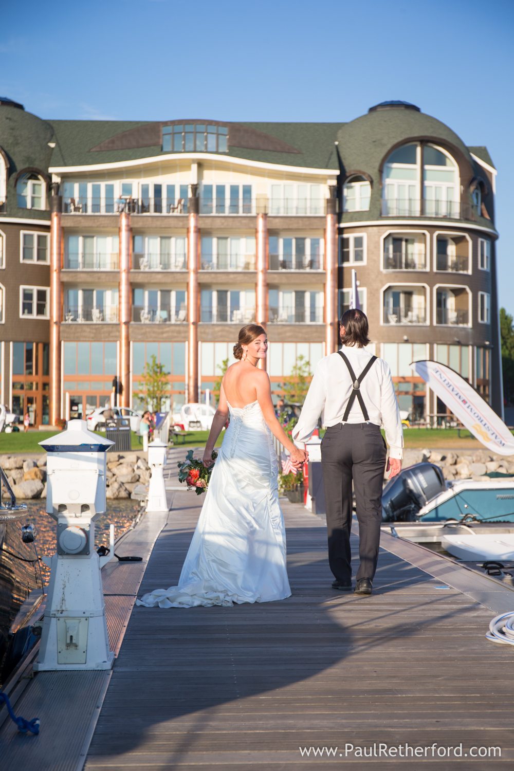 village of bay harbor wedding photo