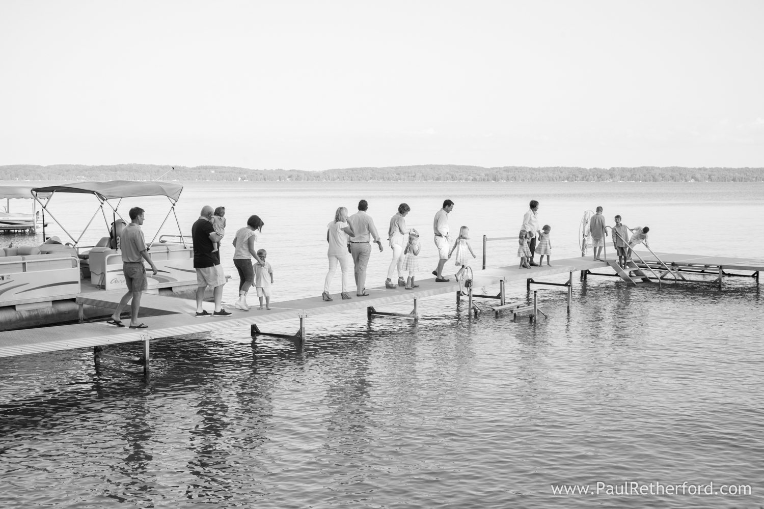 elk lake family dock photo