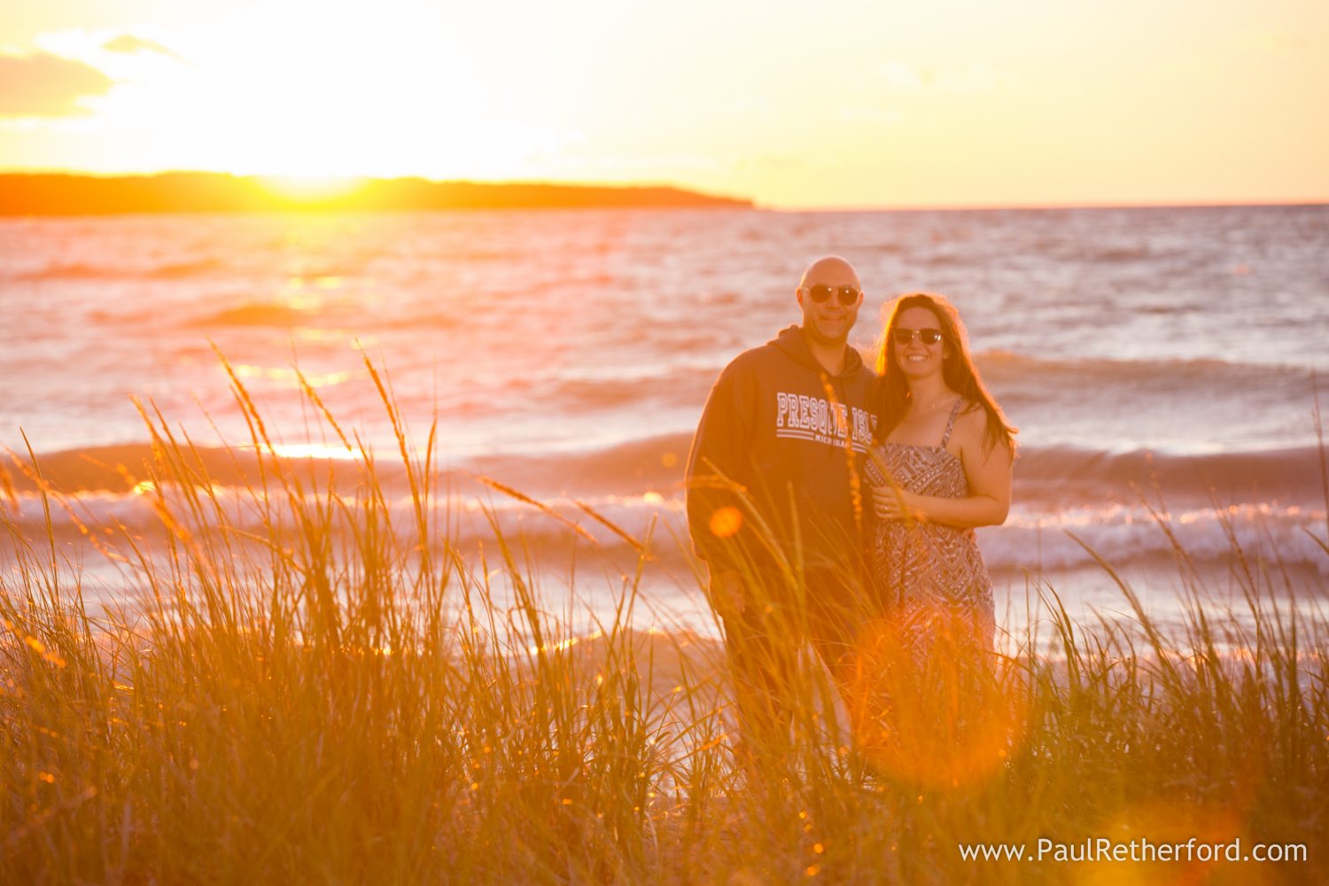 surprise engagement lake huron