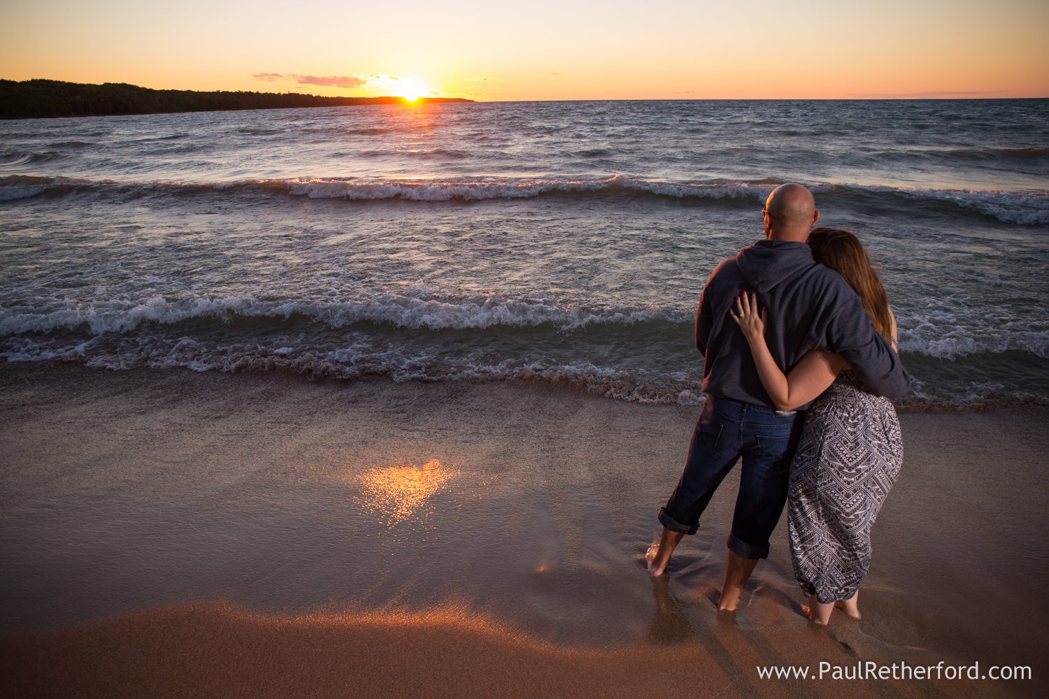 engaged on north beach presque isle