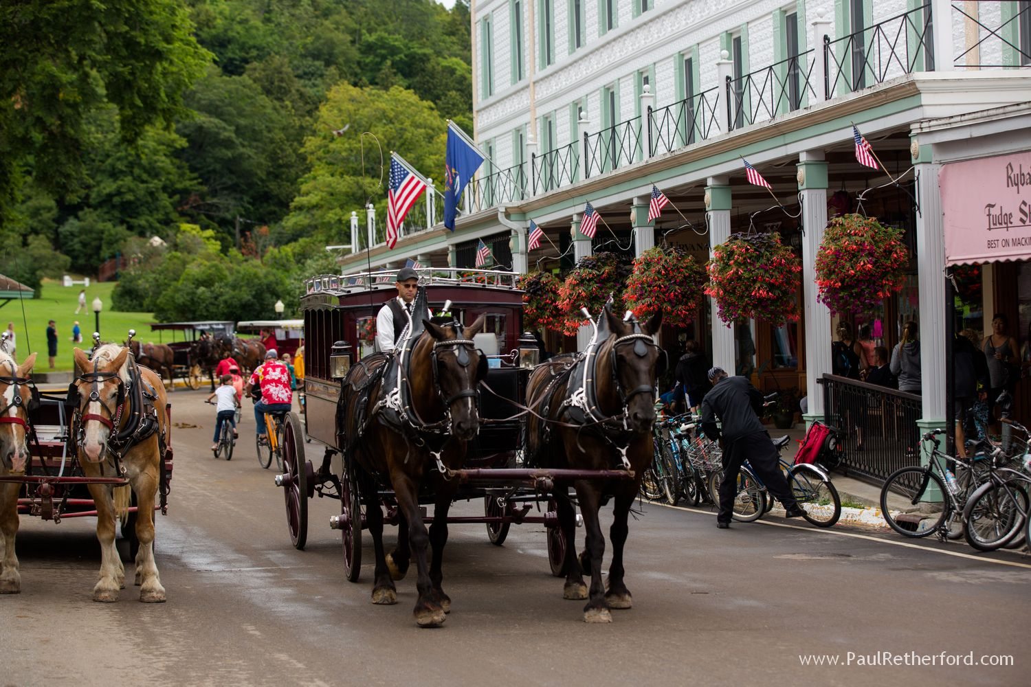 Mackinac Island downtown photo