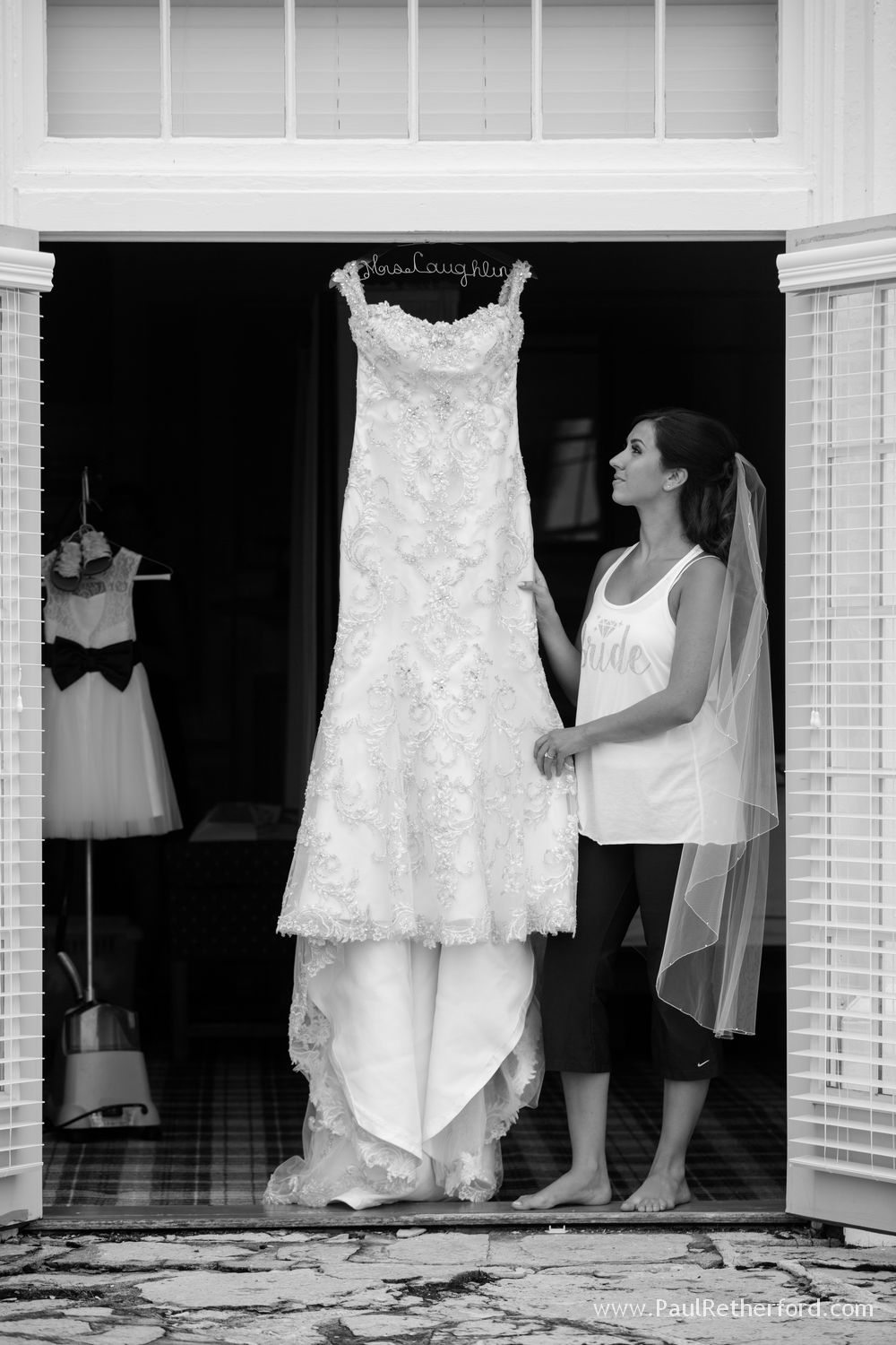 wedding dress mission point bridal suite photo