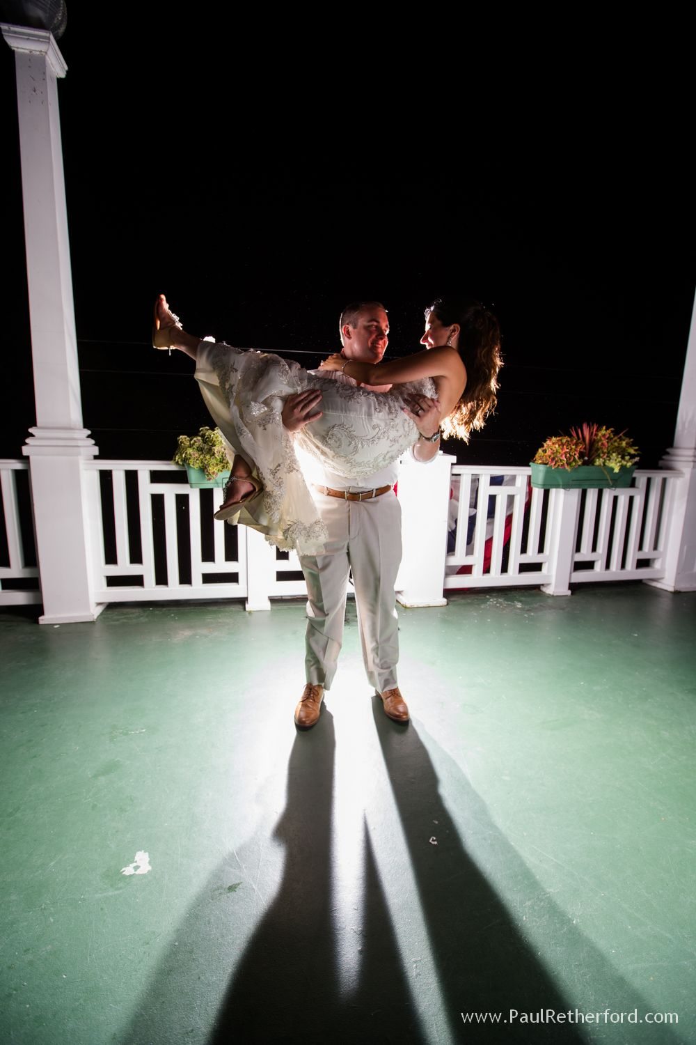 bride groom glow image mackinac island michigan