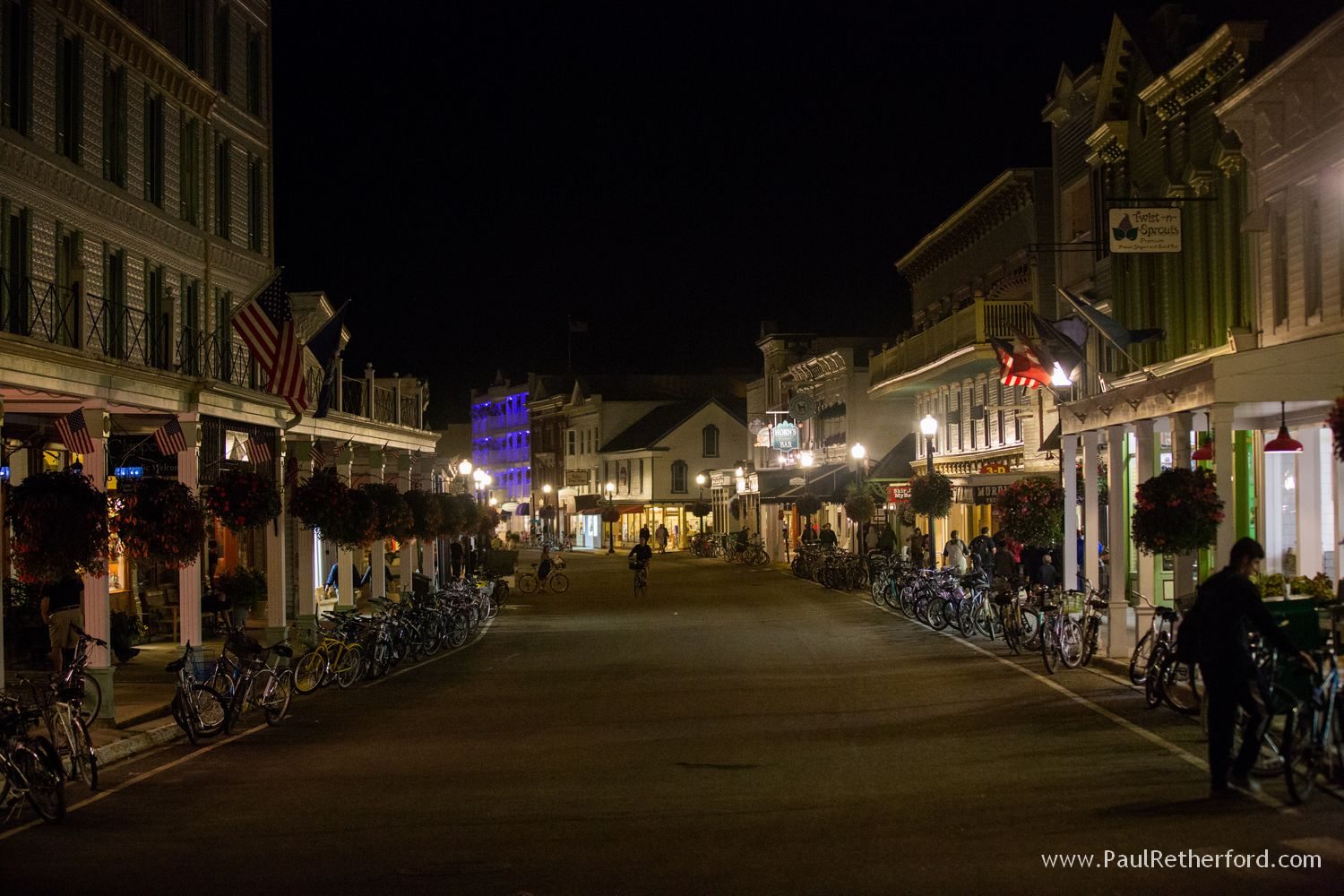 downtown mackinac island michigan photo