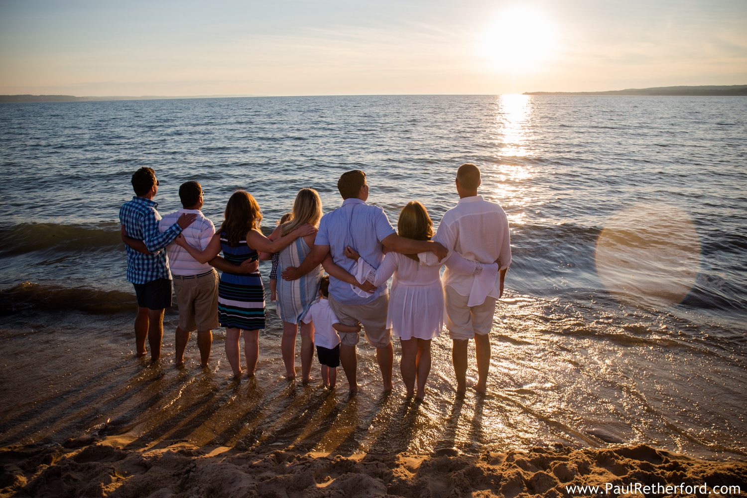petoskey beach family photo
