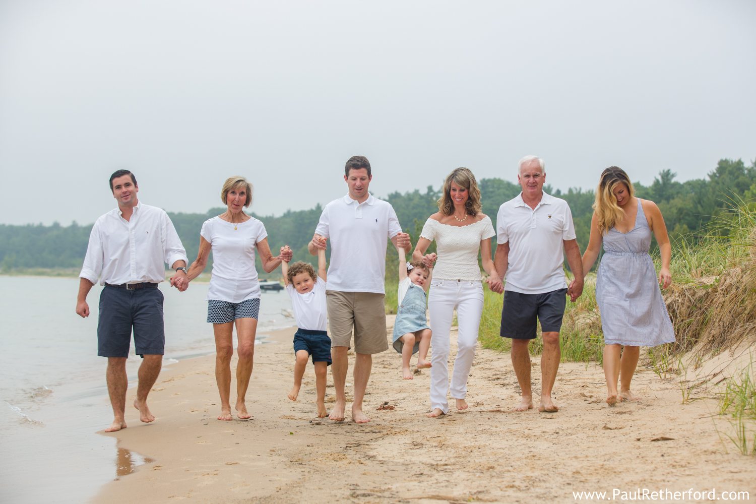 beach family photography northern michigan