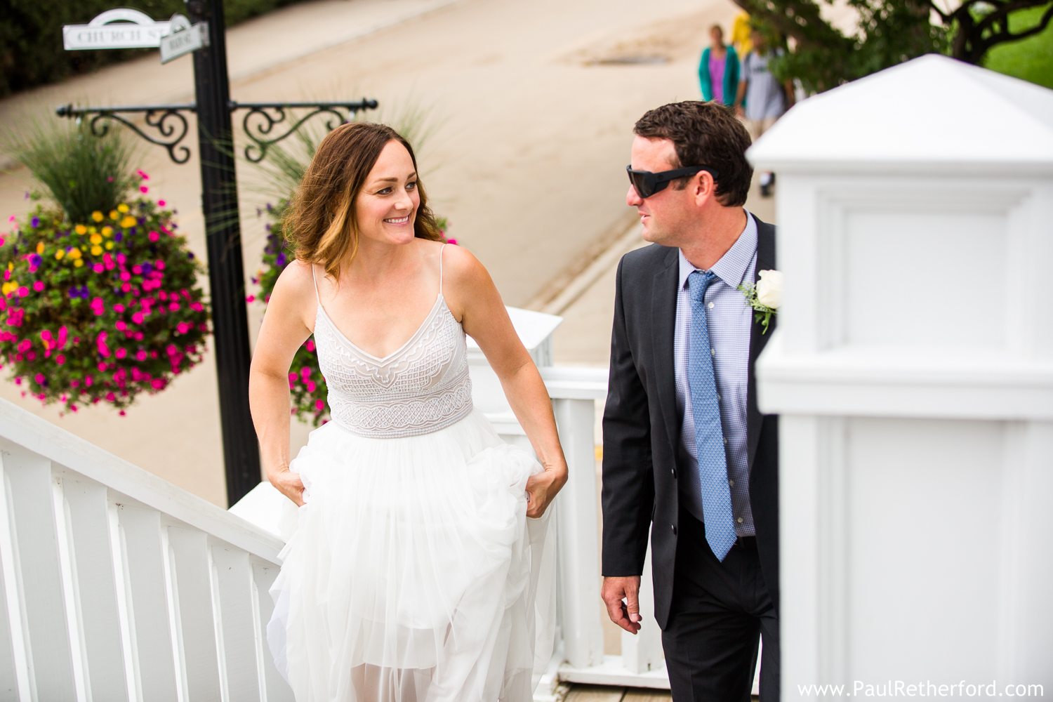 wedding couple mackinac island photo