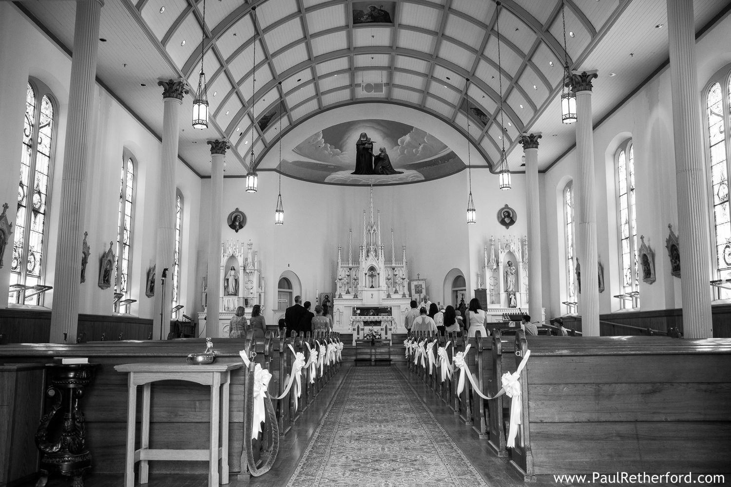 ste anne's church wedding photo mackinac island