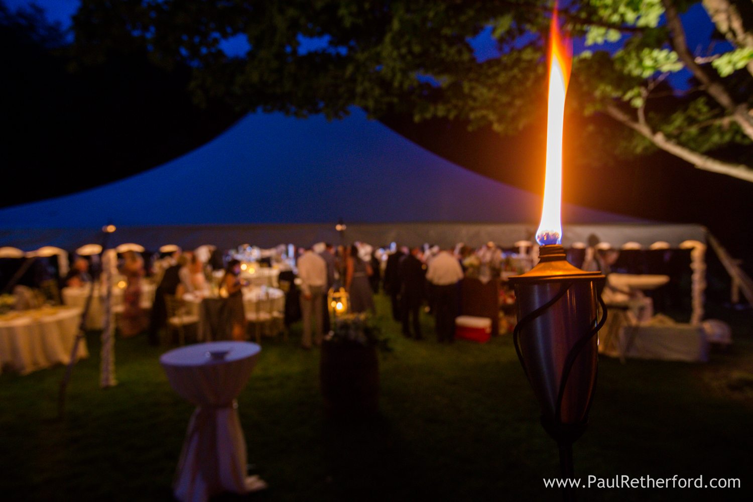 wedding torch light dark