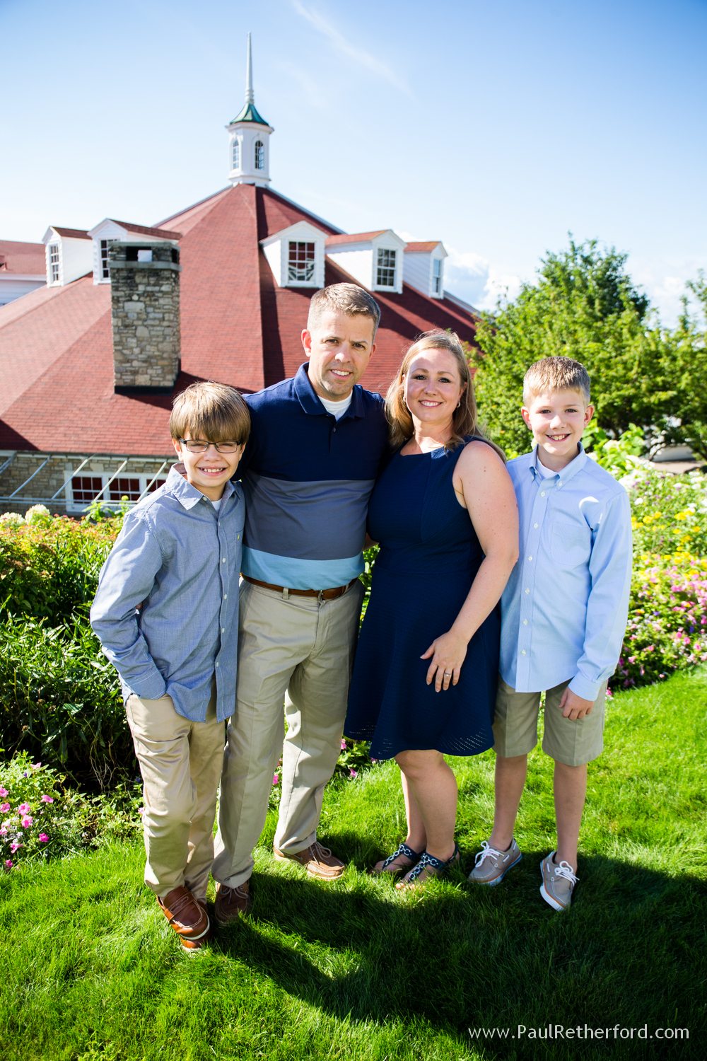mackinac island family photo