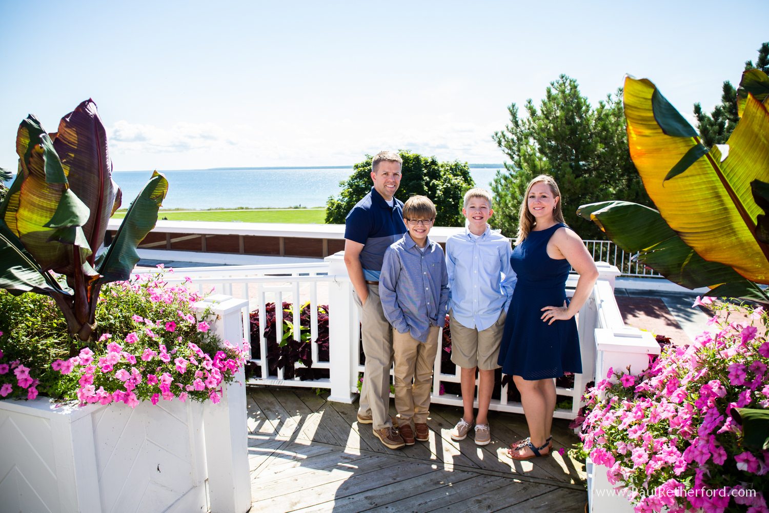 Outdoor Mackinac Island family photography