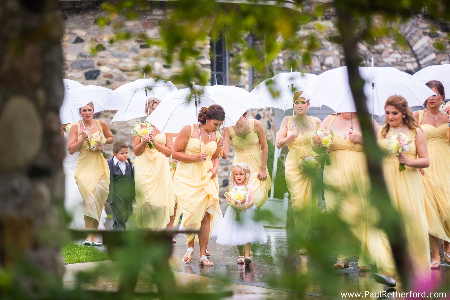 rainy wedding castle farms michigan