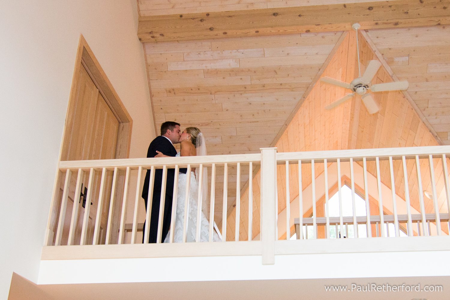 first look wedding photo