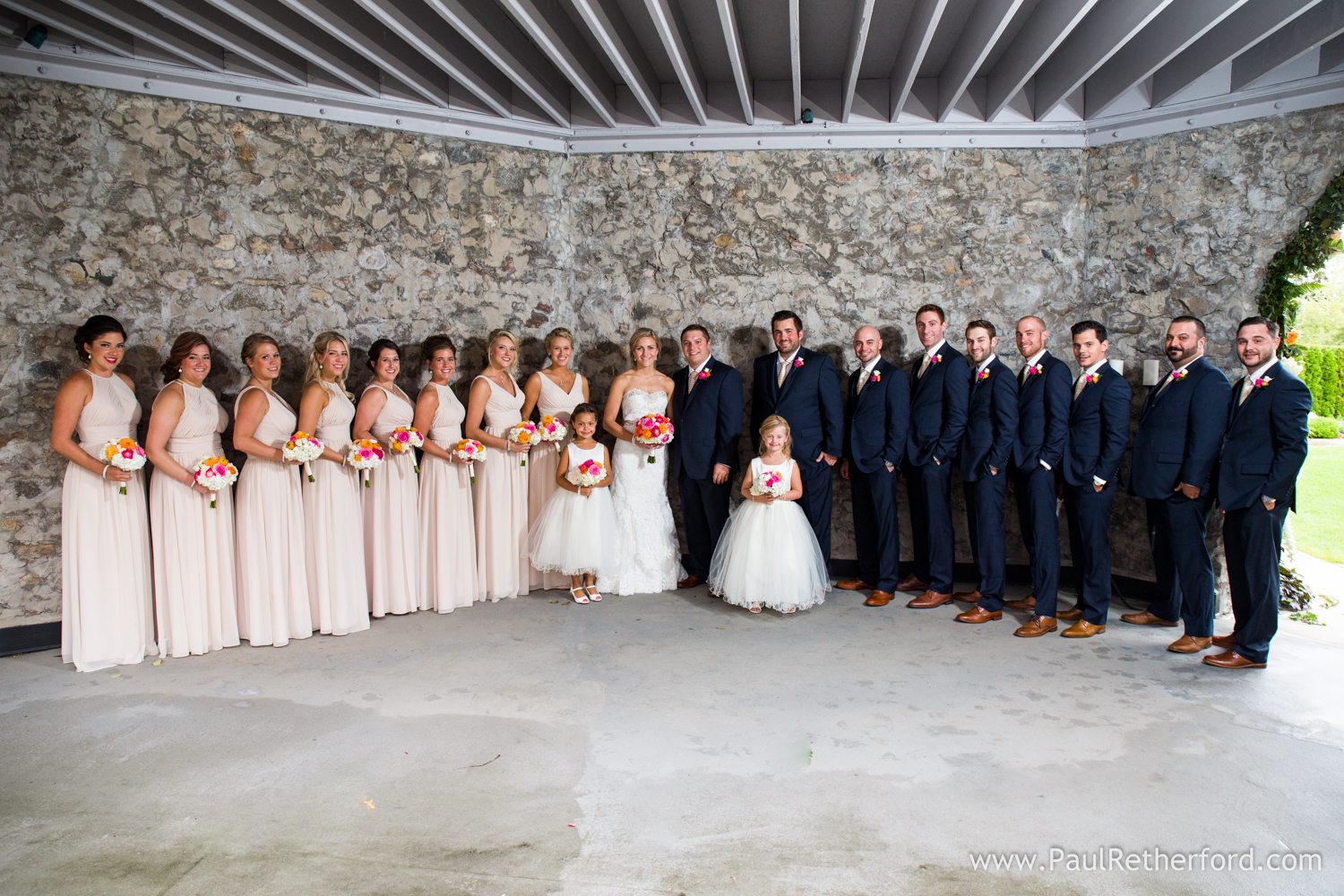 wedding party castle farms photo