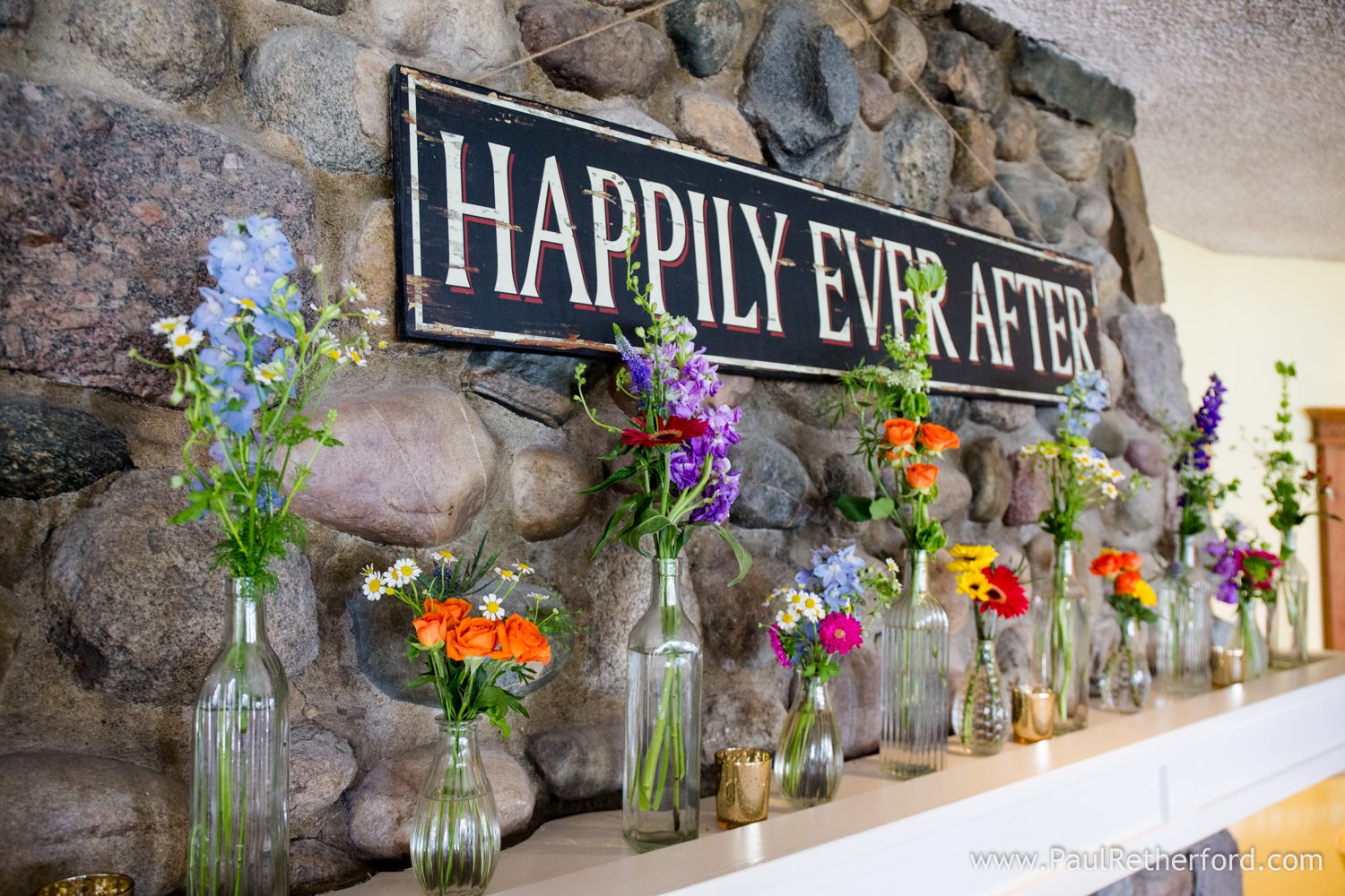 happily ever after wedding photo