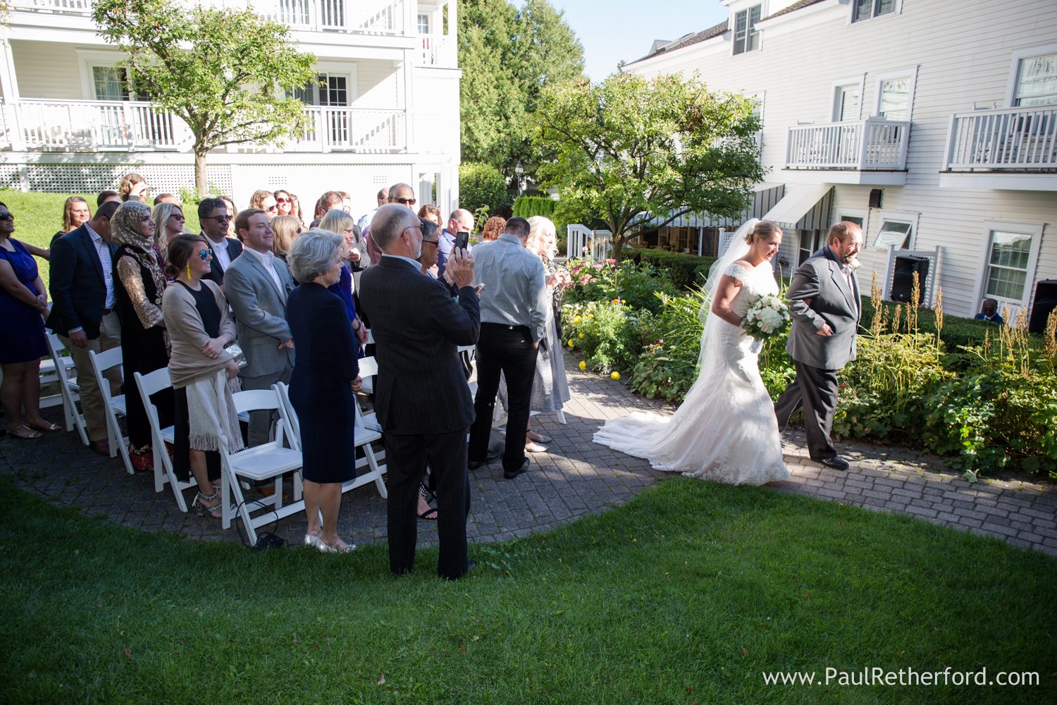 mackinac island wedding harbour view inn