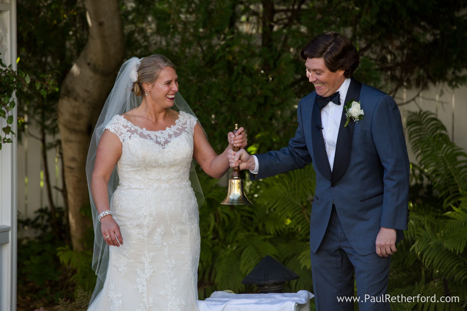 irish wedding tradition ringing bell photo