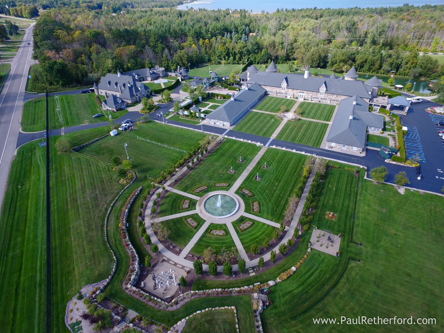 northern michigan aerial castle farms