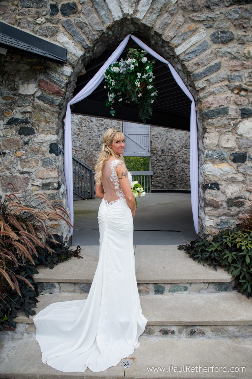 wedding bride castle michigan photo