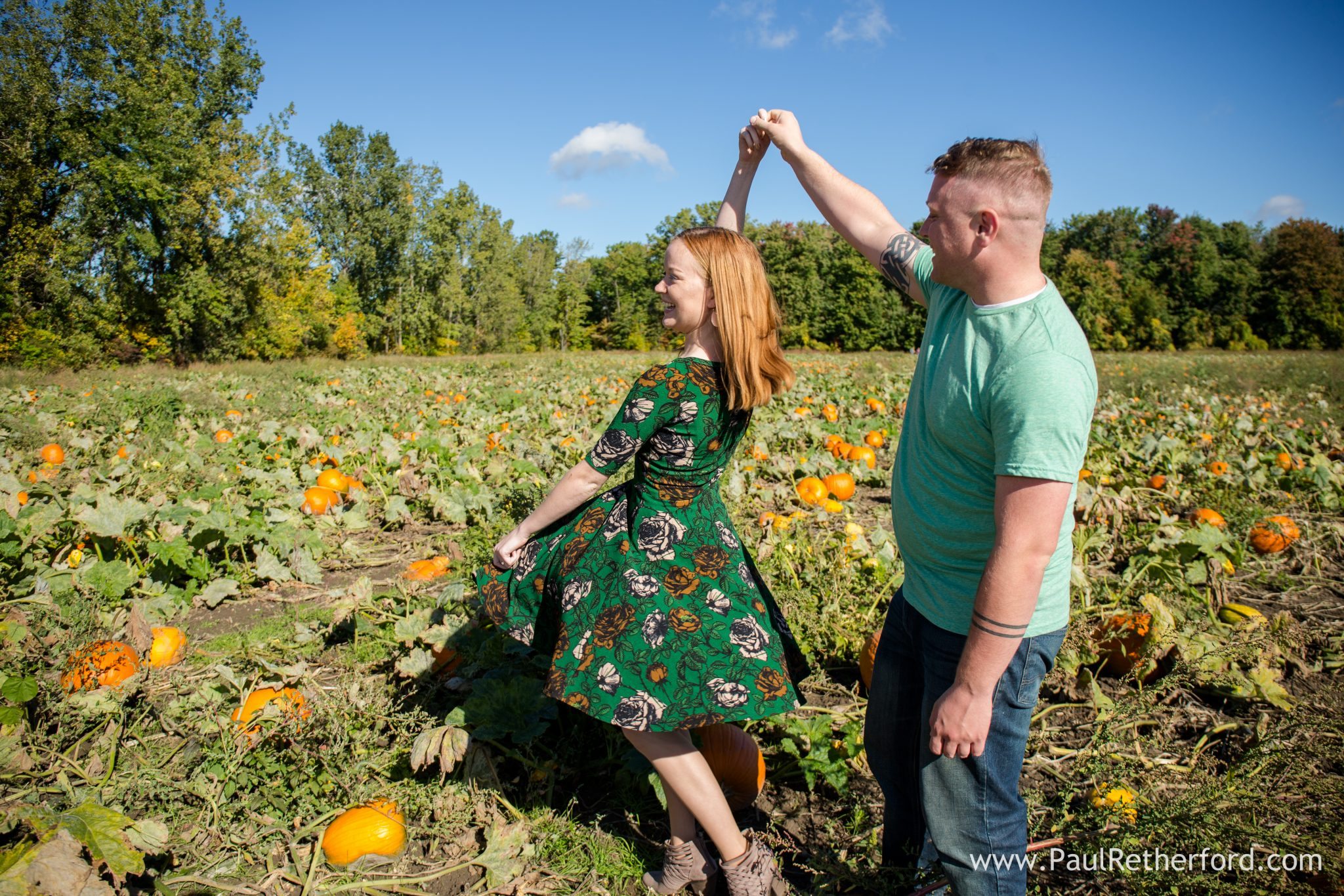 blake's farm engagement photo