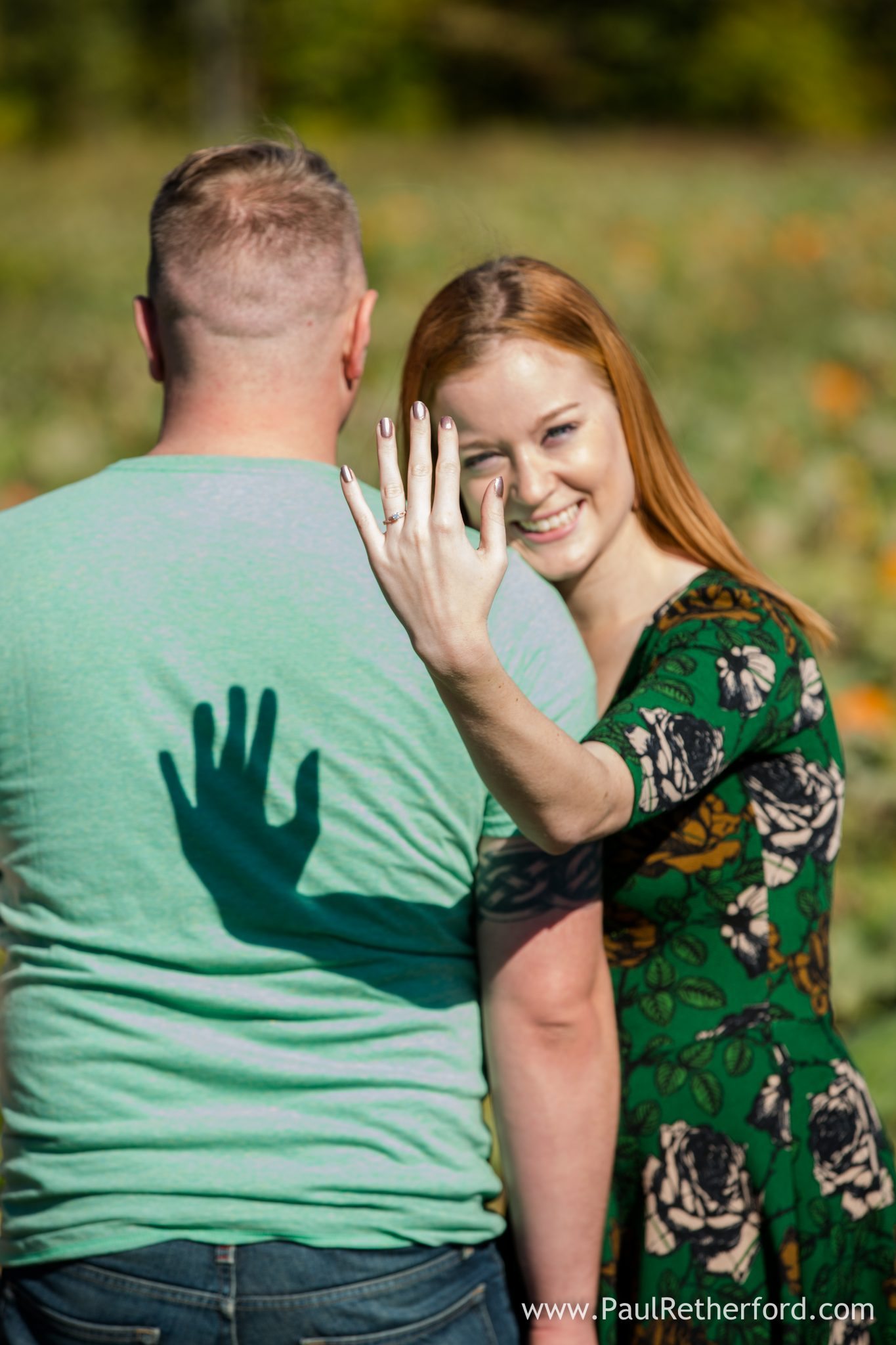 fun engagement photo