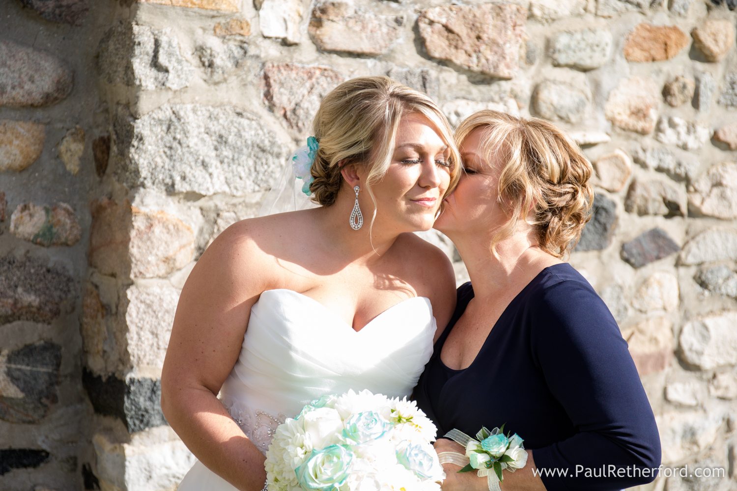 bride mother castle farms wedding