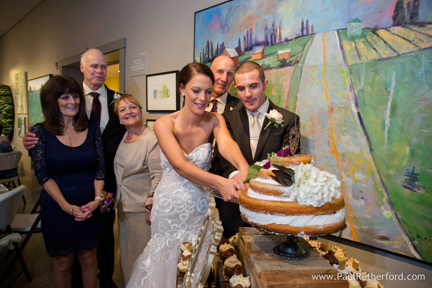 wedding cake uptown catering photo