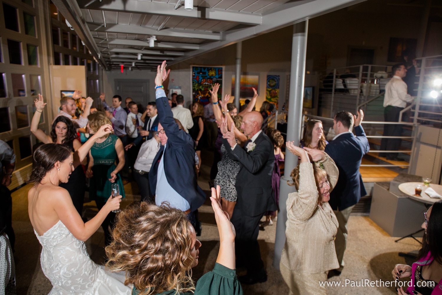 wedding day harbor view entertainment