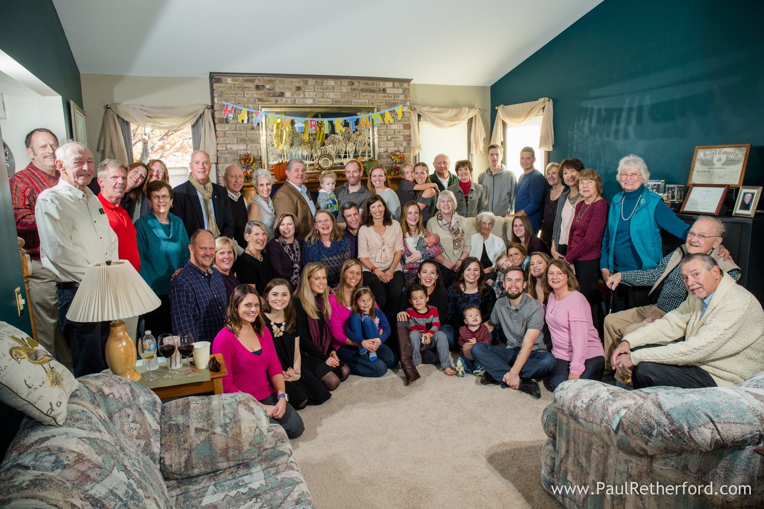 100th birthday party family photography