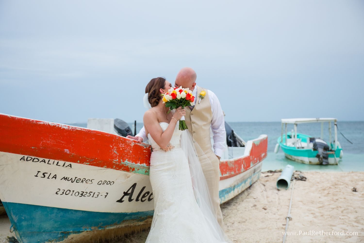 isla mujeres mexico wedding photo