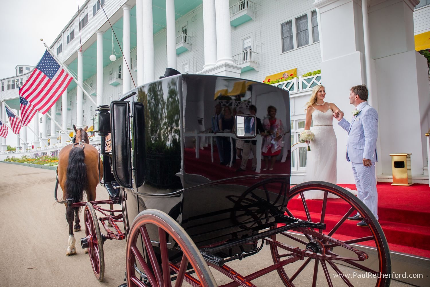 grand hotel wedding mackinac island photo