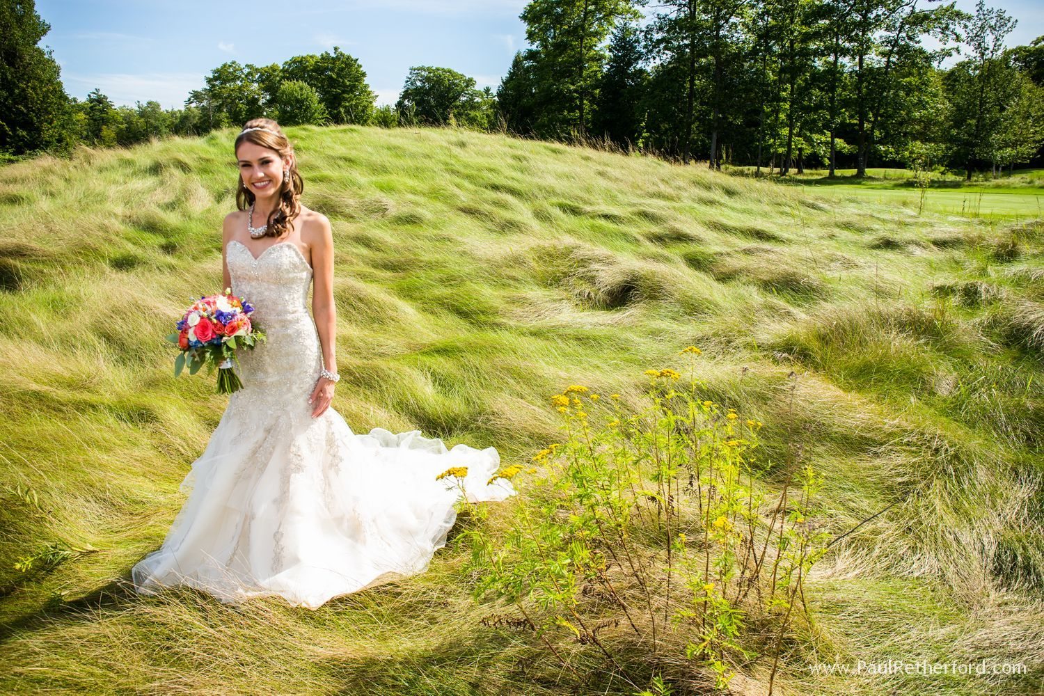 golf course wedding photo mackinac island