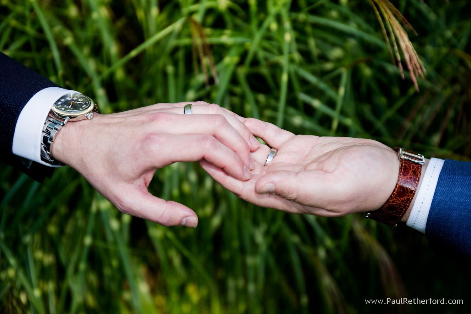 LGBTQ wedding hands photo