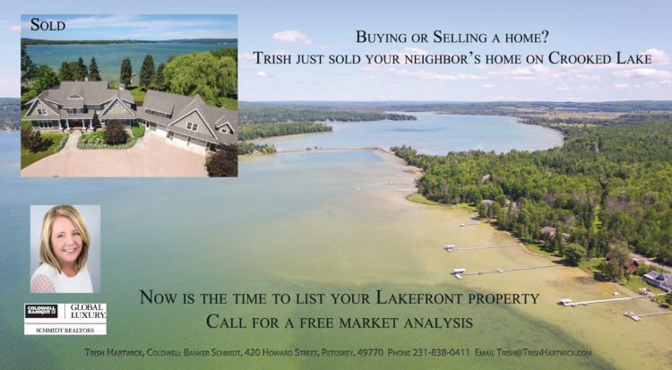 Crooked Lake luxury home lakefront Just Sold Trish Hartwick