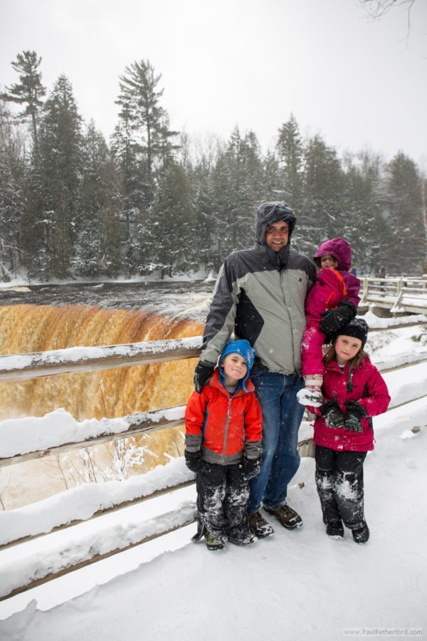 Family winter trip tahquamenon falls and brewery