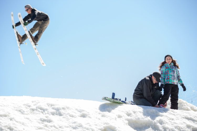 family photography ski slope photo