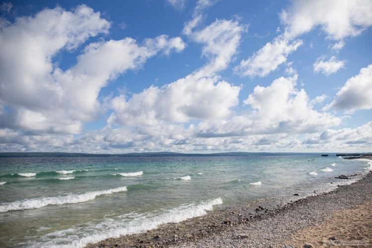 lake michigan shoreline water great lakes photo