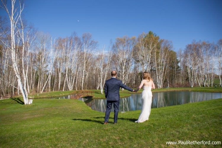 pond charlevoix michigan wedding dress