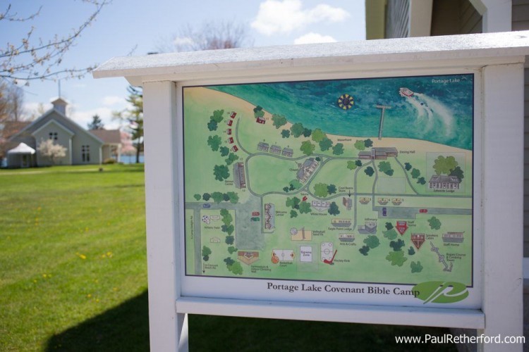 wedding portage lake bible camp