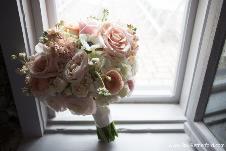 monarch garden and floral wedding flowers photo