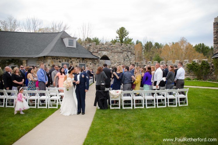 castle farms wedding ceremony northern michigan