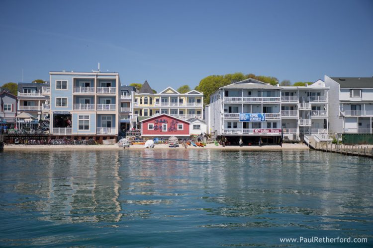 mackinac island sheplers ferry dock photo