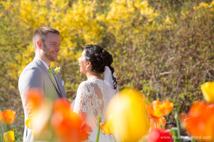 spring wedding mackinac island photo