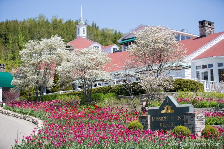 mission point resort flowers front