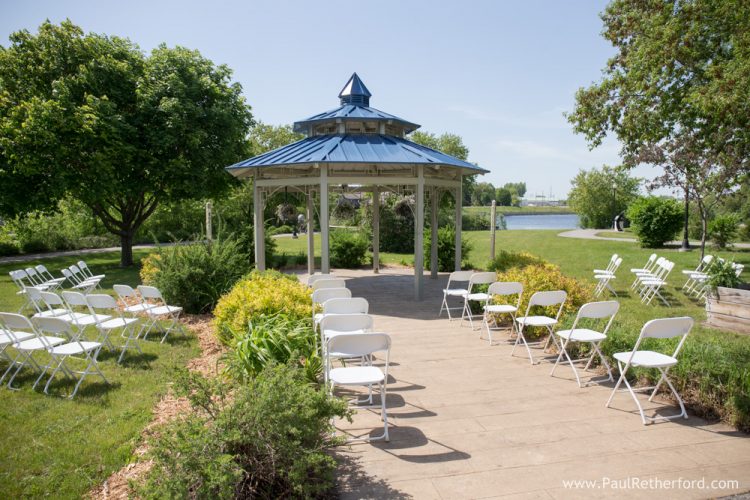 rotary island mill park wedding ceremony