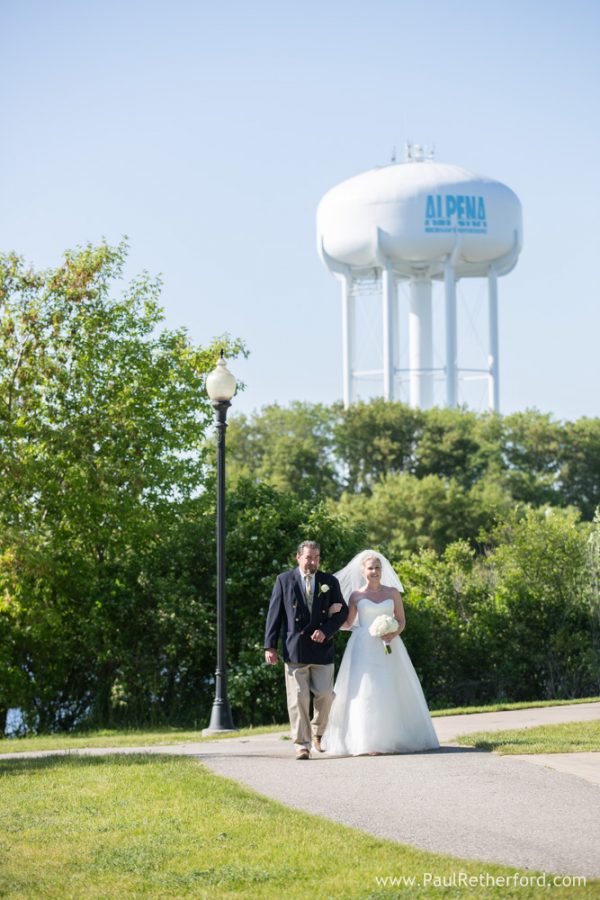 rotary island wedding alpena michigan photo