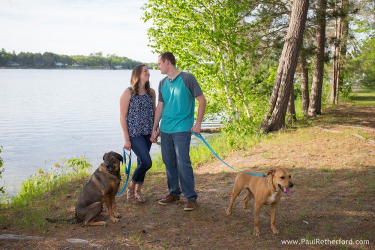 clear lake engagement photo