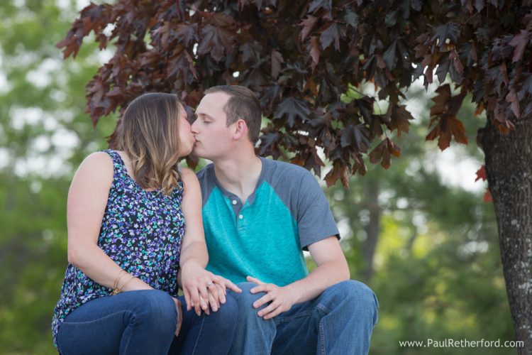 summertime northern michigan engagement photo
