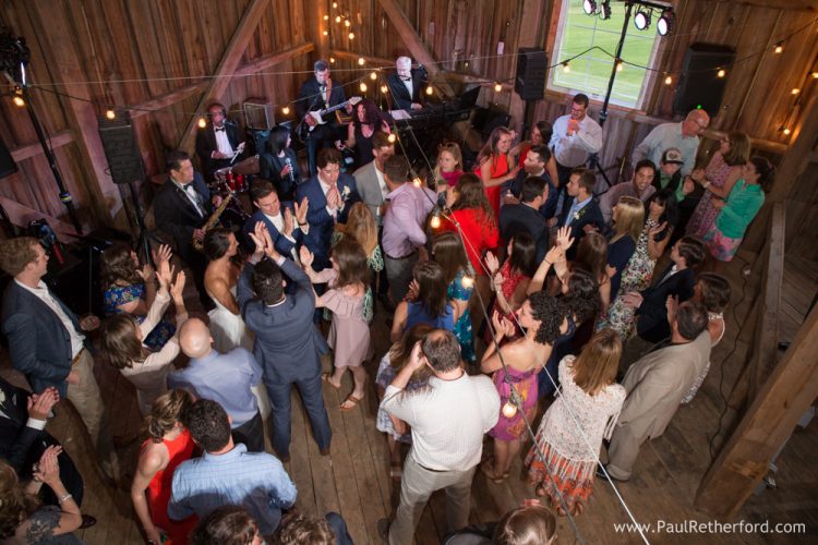 dance floor L'USA rustic barn winery northern michigan photo