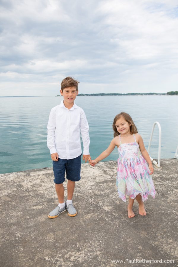 lake michigan kid family photo